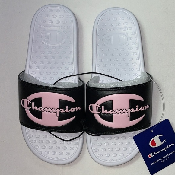 New Champion Women's Super Slide Black Sandals - Picture 3 of 12